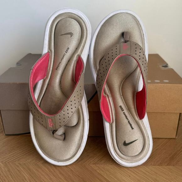 Nike Ultra Comfort Footbed Women Slides Flip Flops - SZ 7 - Picture 1 of 13